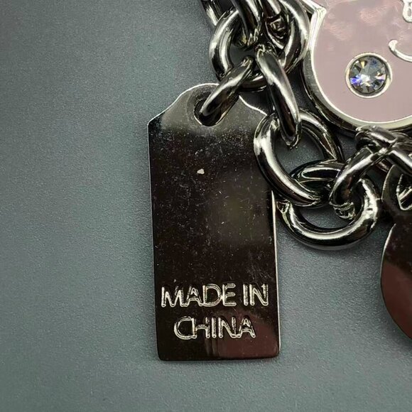 Coach Red and Silver Heart Keychain - Picture 9 of 11